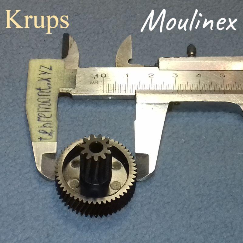 Шестірня (CL-12B / F-13) для м'ясорубки Krups і Moulinex MS-4775533 (Z=51; z=11; D=30,5 мм; d=11,5 мм; H=24 мм)