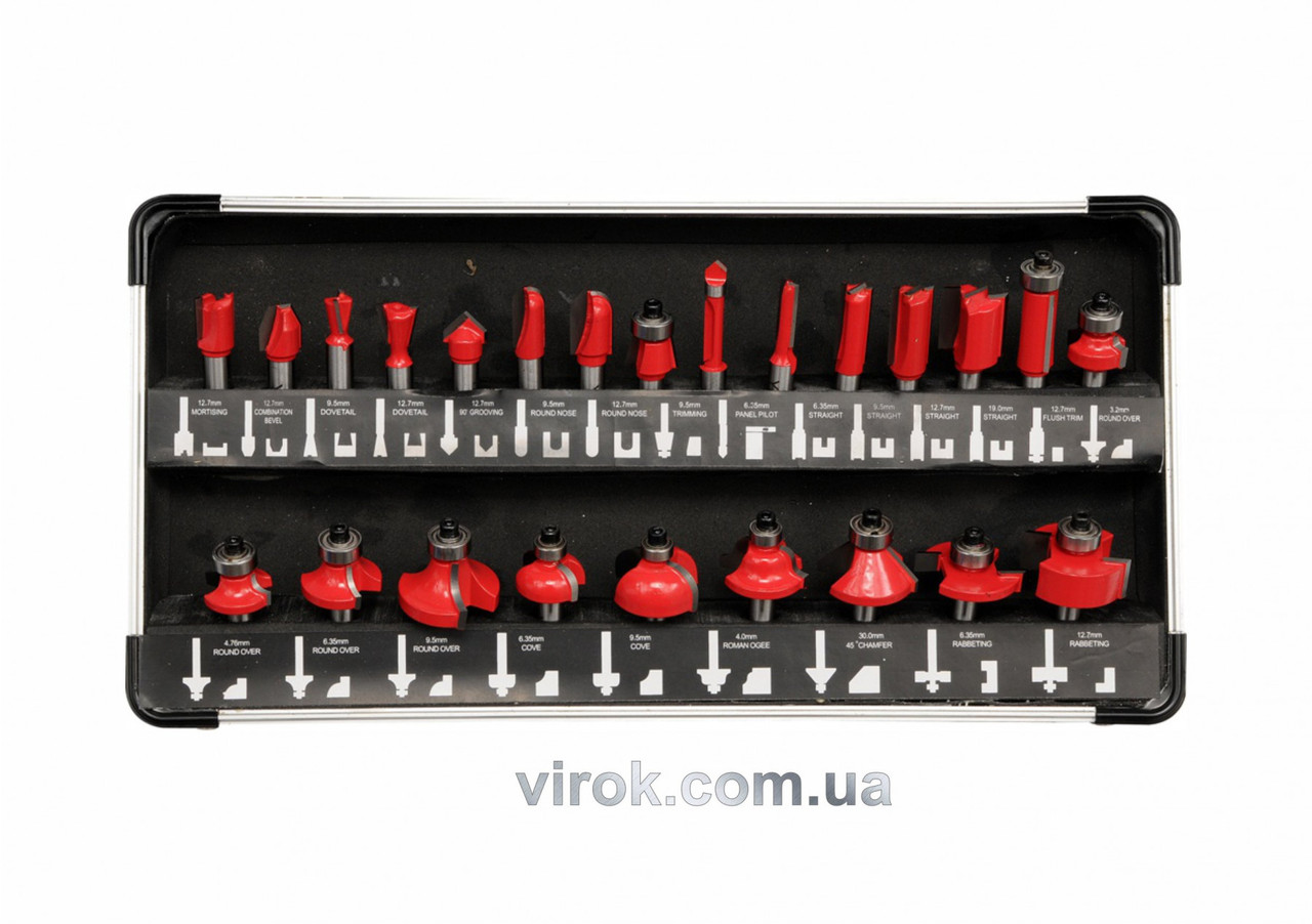 Набір фрез по дереву YATO 24 шт YT-6801