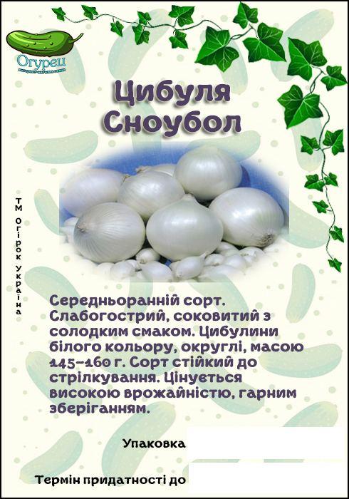Цибуля Сноуболл білий