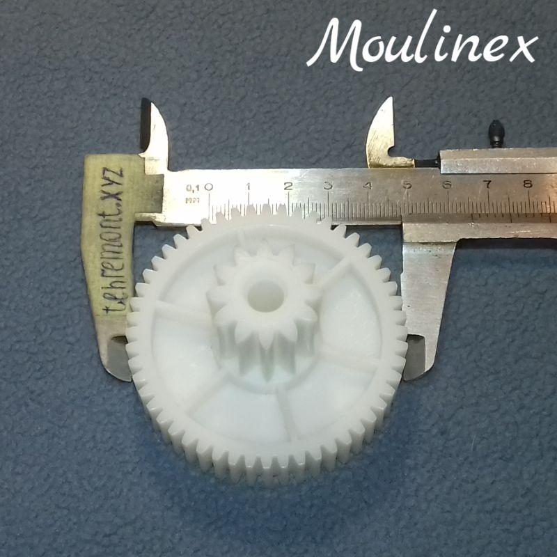 Шестірня (D-10) для м'ясорубки Moulinex MS-4775456 HV6 / HV8 (Z=52; z=12; D=65,5; d=25; H=42)