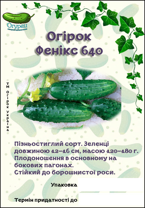 Огірок Фенікс 640 (ОГ)