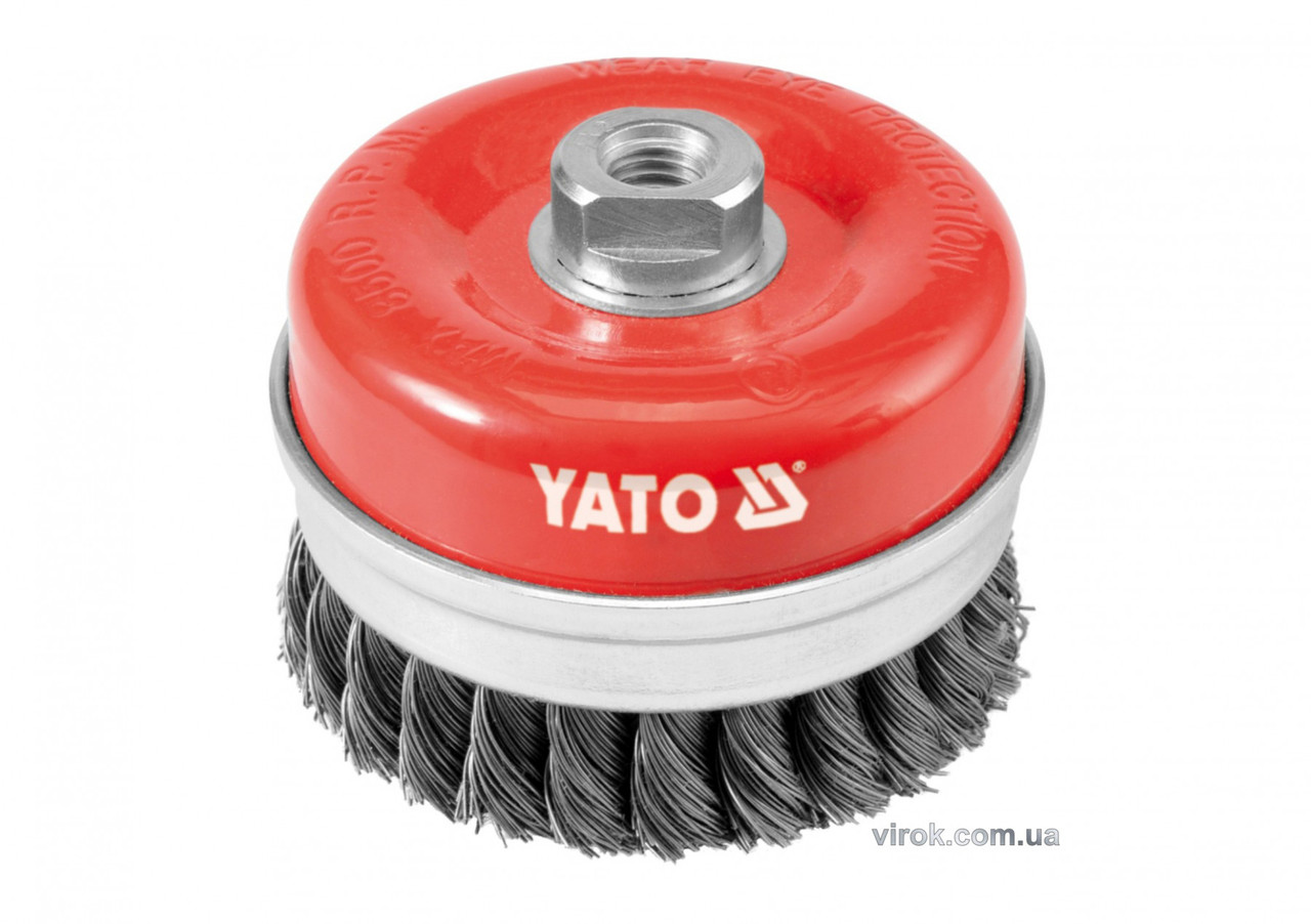Щетка-крацовка чашеобразная YATO Ø=100 мм YT-4769