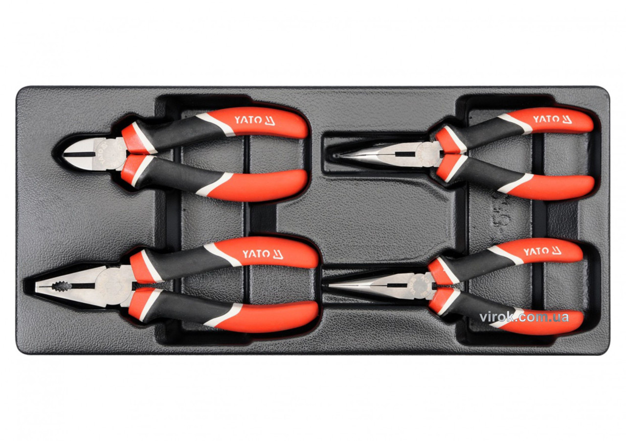 Внесок до висувного ящика YATO, набір кліщів 4шт YT-5534