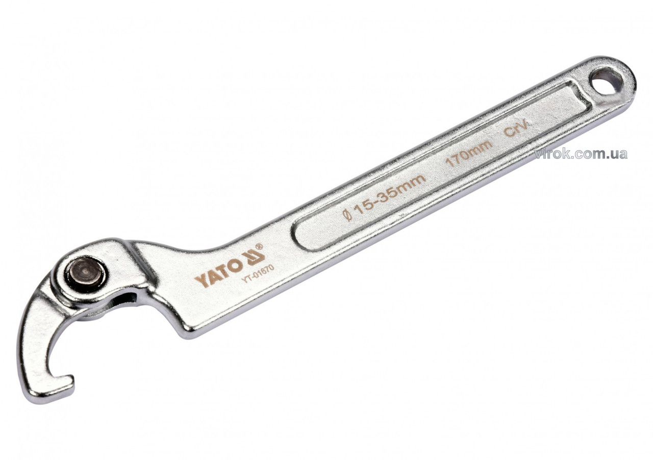 Ключ радіусний шарнірний YATO 15-35 мм 170 мм YT-01670