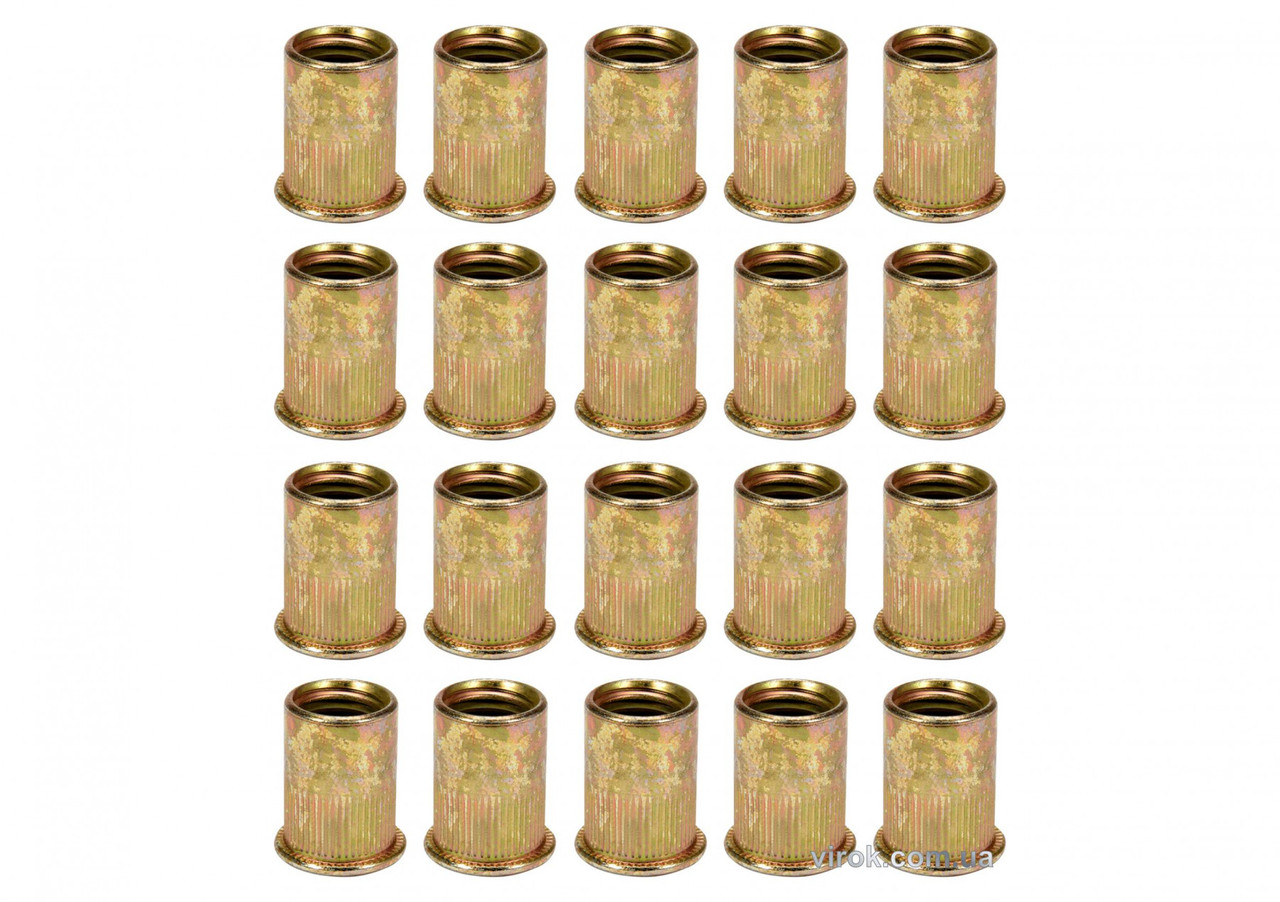 Нитогайка стальная YATO М4 х 11 мм 20 шт YT-36471