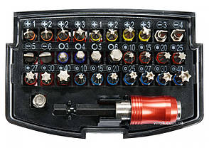 Набір насадок отверточних YATO 1/4" з тримачем 32 шт YT-04622