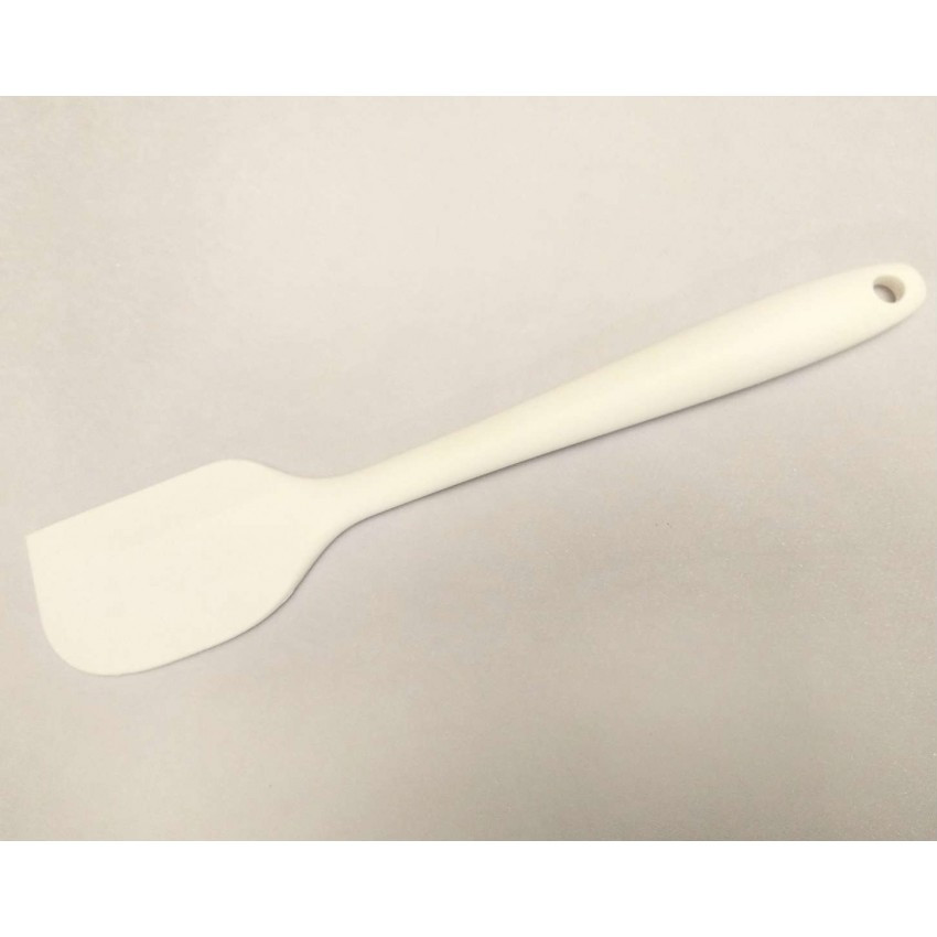 Лопатка силіконова Genes 38 х 6,5 см біла, фото 1