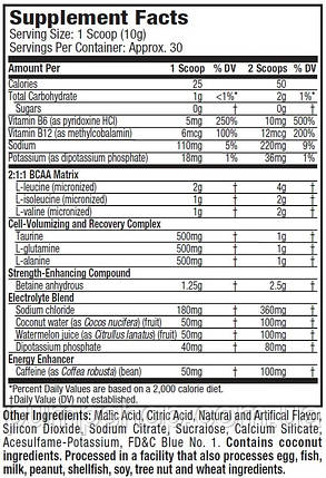 Амінокислоти з кофеїном MuscleTech Amino Build Next Gen Energized 30 порц., фото 3