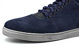 Кросівки сині нубук чоловіче взуття великих розмірів кеди Rosso Avangard Sniker Sleep Blu NUB, фото 8