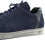 Кросівки сині нубук чоловіче взуття великих розмірів кеди Rosso Avangard Sniker Sleep Blu NUB, фото 9