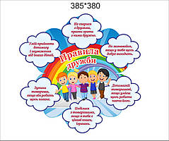 Наліпка "Правила дружби"