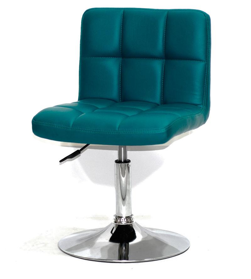 Крісло Arno CH-Base Ек зелений 1002 екошкіра, на хромованій опорі-бліні D-385 mm, фото 1