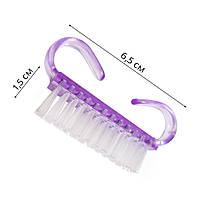 Щітка для видалення пилу з нігтів, 1шт, колір (фіолетовий)