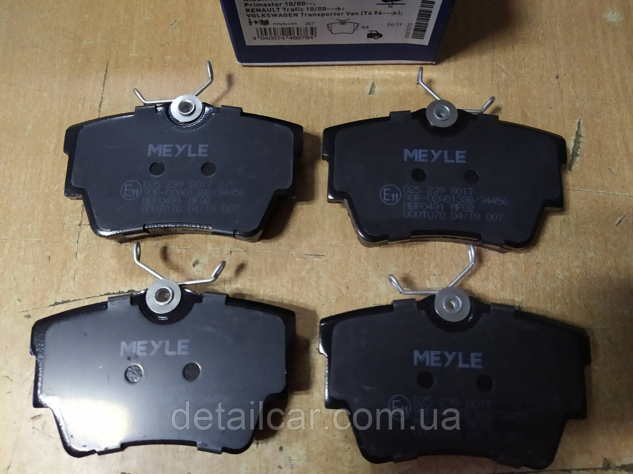 Тормозные колодки задние Renault Trafic, Opel Vivaro, Nissan Primastar 2001- >;"MEYLE" 025 239 8017 - Германия - фото 3 - id-p1103418674