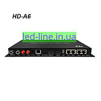 Двухрежимный плеер с видеопроцессором huidu HD-A6 USB+WiFi для led дисплея, полноцветного рекламного экрана
