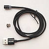 Магнітна зарядка USLION магнітний кабель з підсвічуванням 1м 2 шт + коннектор 4 шт Micro USB (для андроїд) / USB 2A, фото 6