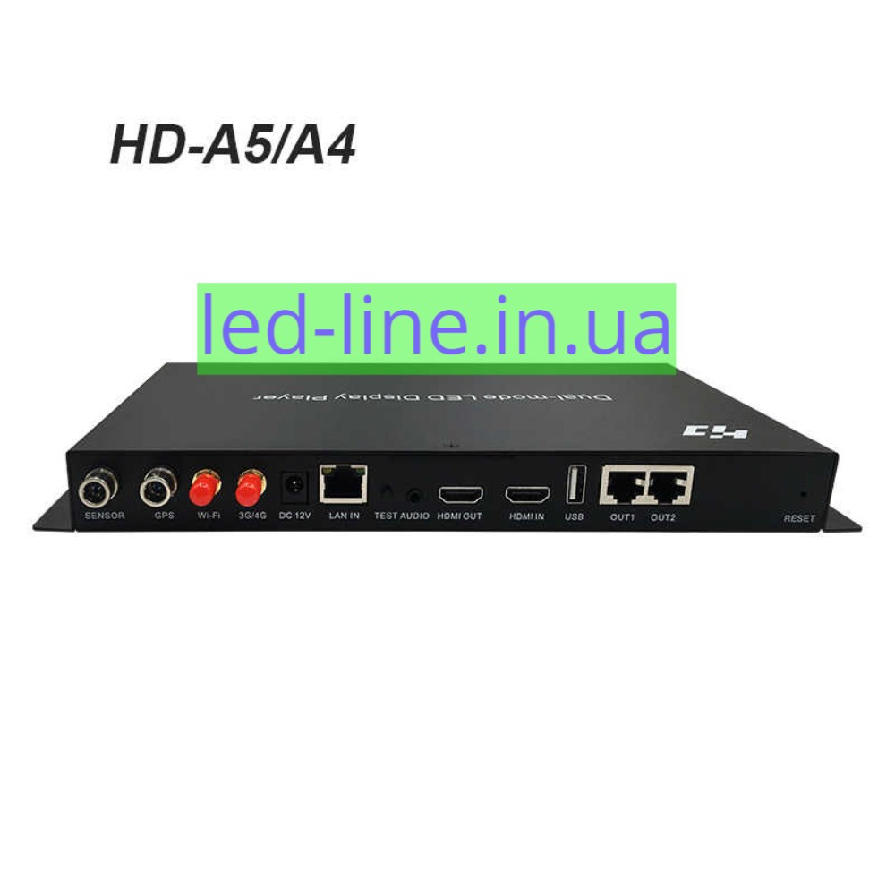 Дворежимний плеєр із відеопроцесором huidu HD-A4 USB+WiFi для led-дисплея, повноколірного рекламного екрана