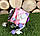 Бізікуб для дівчинки Бізіборд Бізікубік Дитяча дерев'яна іграшка Монтесори Розвиваюча гра 8х8 см, фото 4