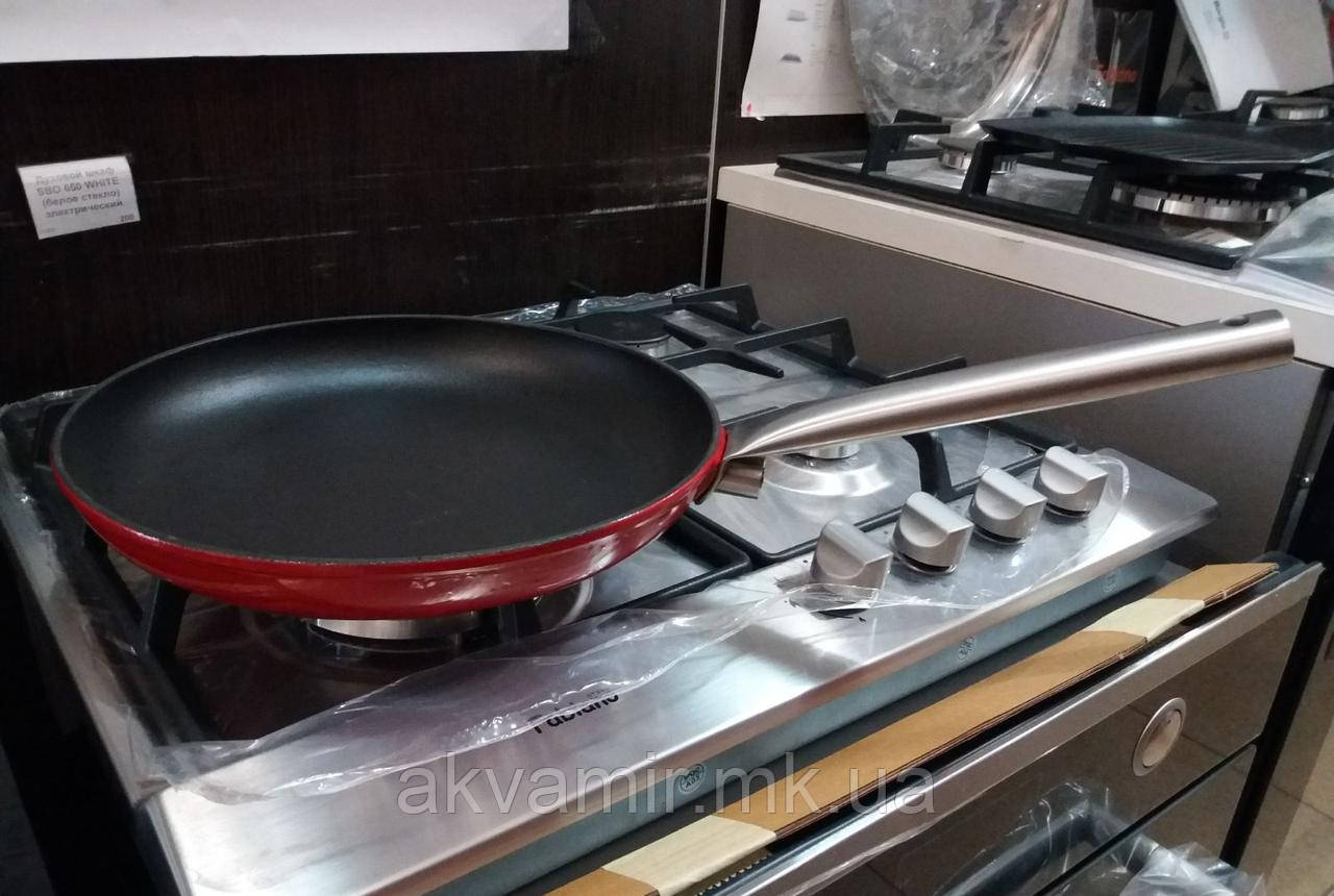 Чавунна сковорода Fabiano P 250 BLACK-RED 25 см (Туреччина)