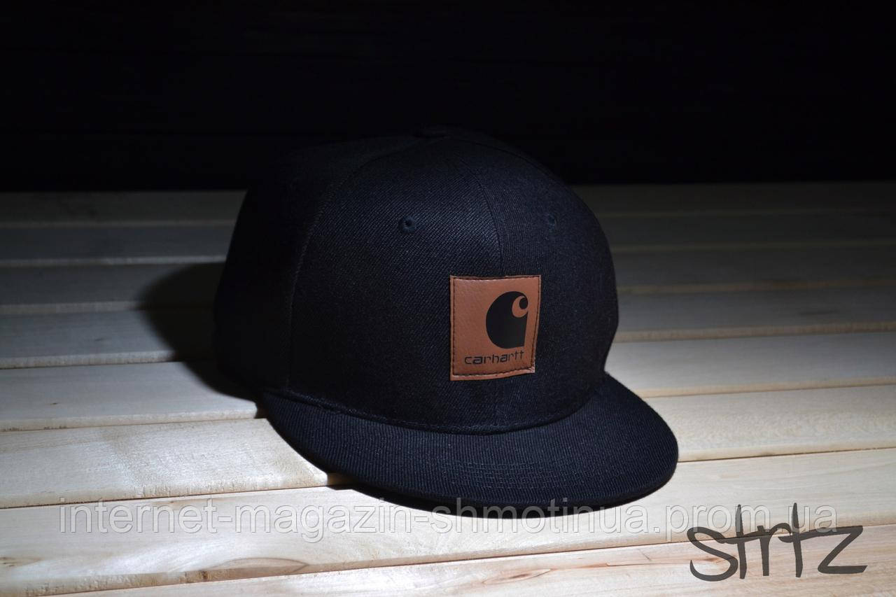 Снепбек Carhart чорний (люкс)
