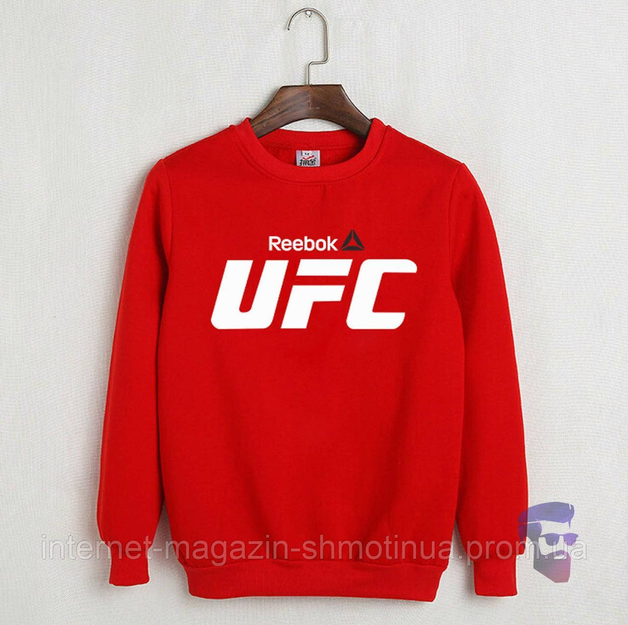Спортивна кофта Reebok, Рібок, світшот, трикотаж, чоловічий, червоного кольору, XS