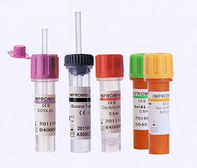 Пробірки для взяття капілярної крові IMPROMINI Активатор згортання з гелем і капіляром 0,2 мл, 0,5 мл