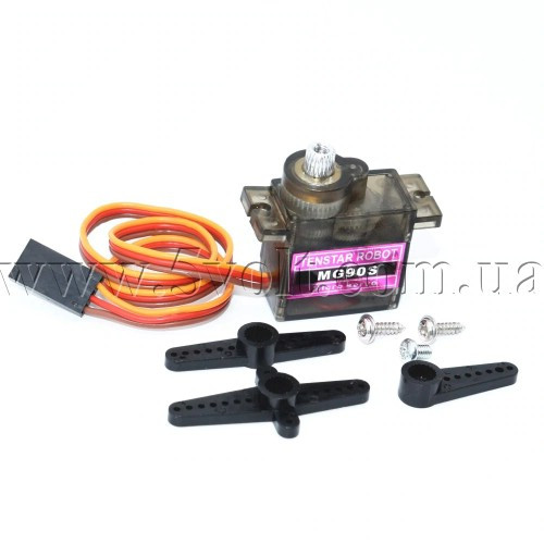Серво-привід для радіокерованих моделей MG90S, фото 1