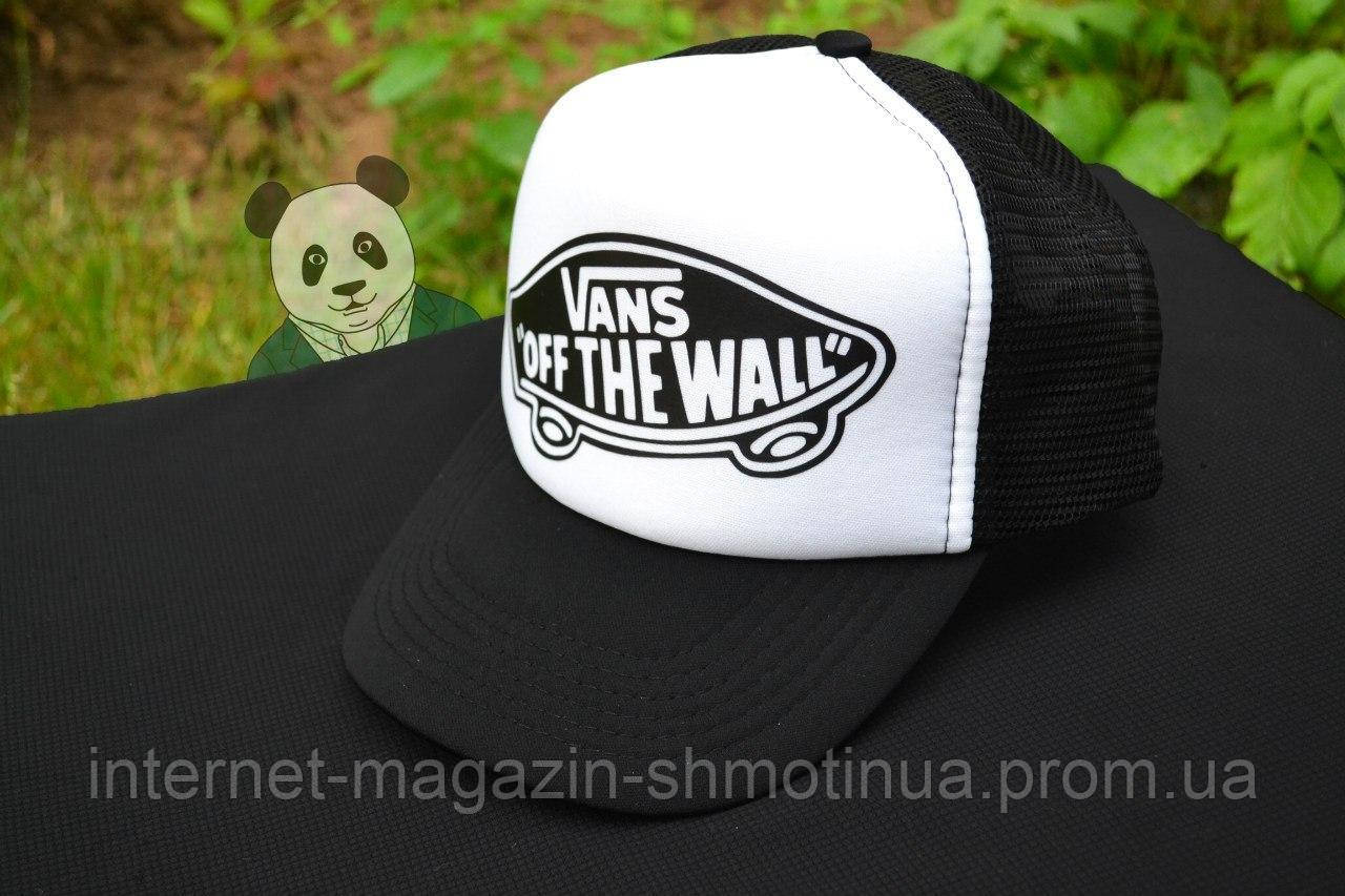 Спортивна кепка Vans, Венс, тракер, річна кепка, чоловічий, жіночий, чорного й білого кольору,