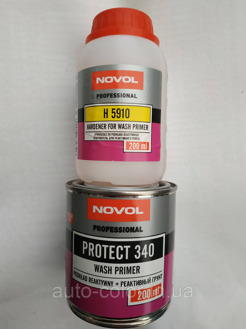Novol PROTEKT 340 Реактивний ґрунт WASHPRIMER 0.2 л + 0.2 л