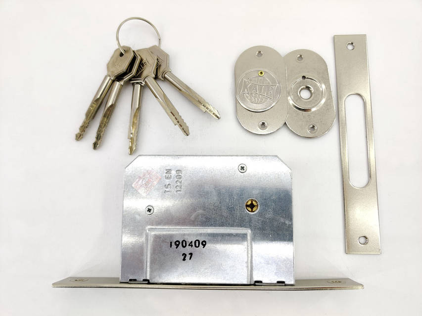 Замок врізний додатковий Kale 189 4MF нікель (Туреччина) купить по