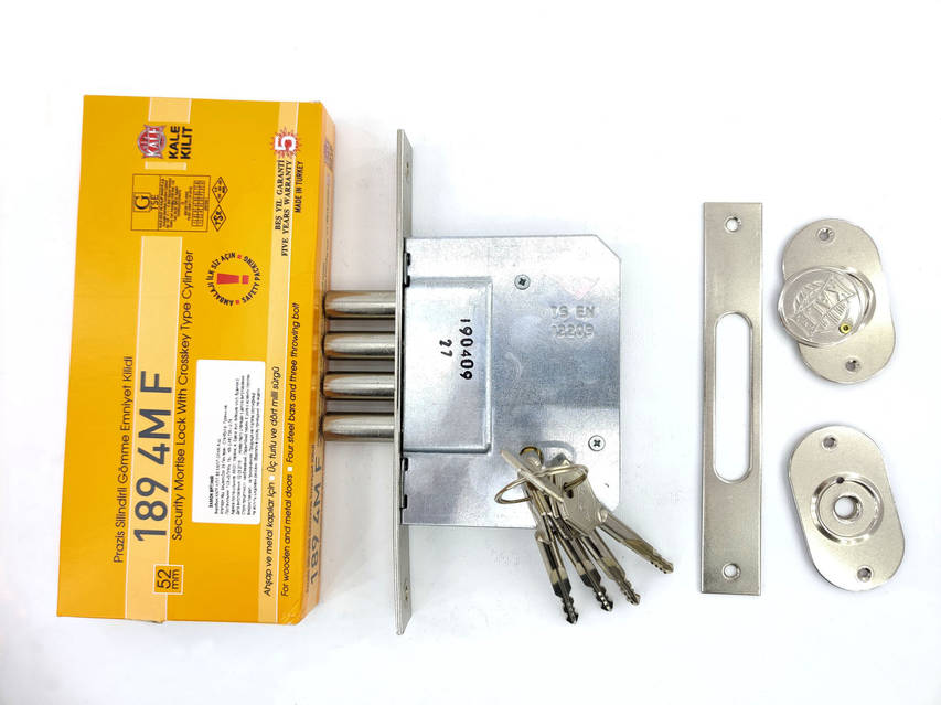 Замок врізний додатковий Kale 189 4MF нікель (Туреччина) купить по