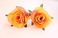Роза мини (головка), диаметр 3.5 - 4 см, оранжевого цвета оптом