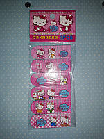 Набор магнитных закладок для девочек с линейкой , в наборе 6 штук "Hello Kitti "
