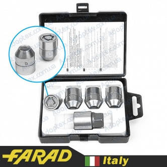 FARAD STARLOCK ⁇ Гайки секретки М12x1.5x30 мм Конус Обертове кільце (Chevrolet, Daihatsu, Hyundai, Kia, фото 1