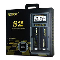 Зарядний пристрій Li-ion Battery Enook S2 LCD 2 * 1A