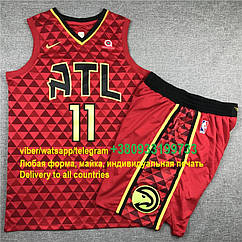 Червона форма Nike Young No11 команда Atlanta Hawks NBA сезон 2019-2020