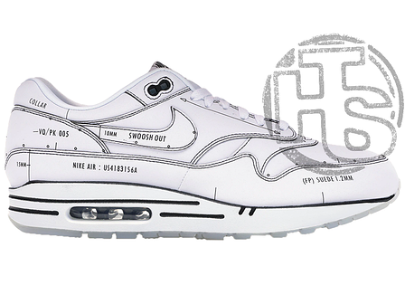 Чоловічі кросівки Nike Air Max 1 Tinker Schematic White/Black CJ4286-100, фото 1