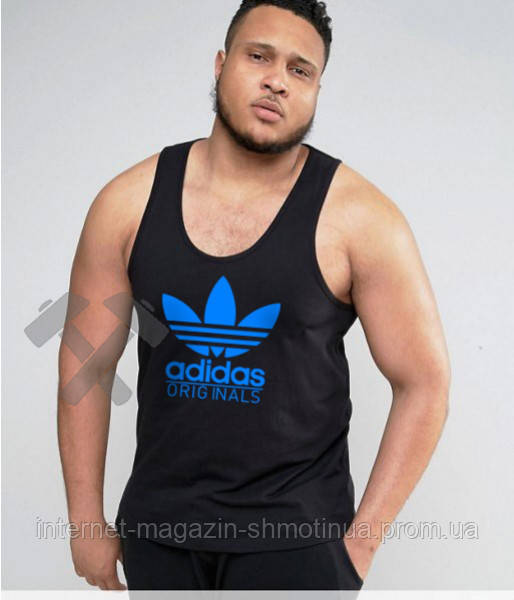 Чоловіча річна майка Адідас, майка Adidas бавовняна брендова, S