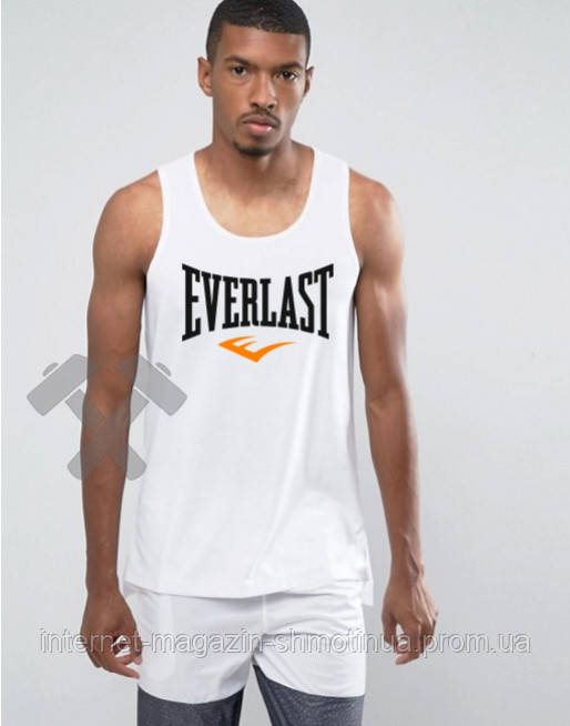 Чоловіча річна майка Еверласт, майка Everlast бавовняна брендова, S