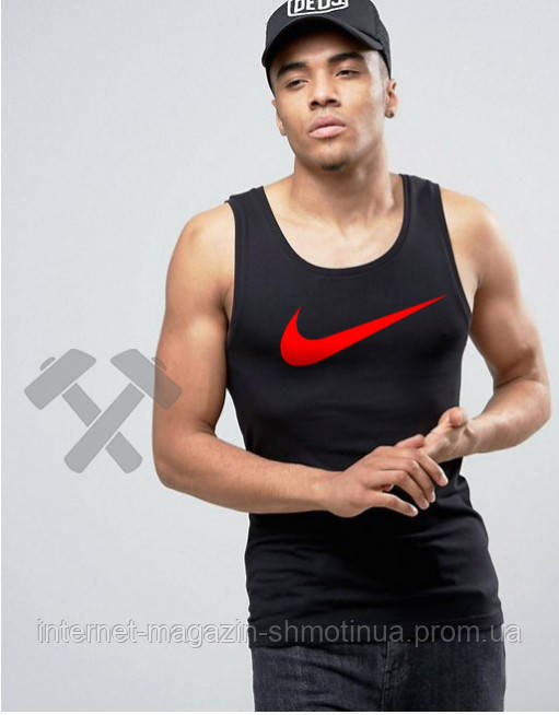 Чоловіча річна майка Найк, майка Nike бавовняна брендова, S