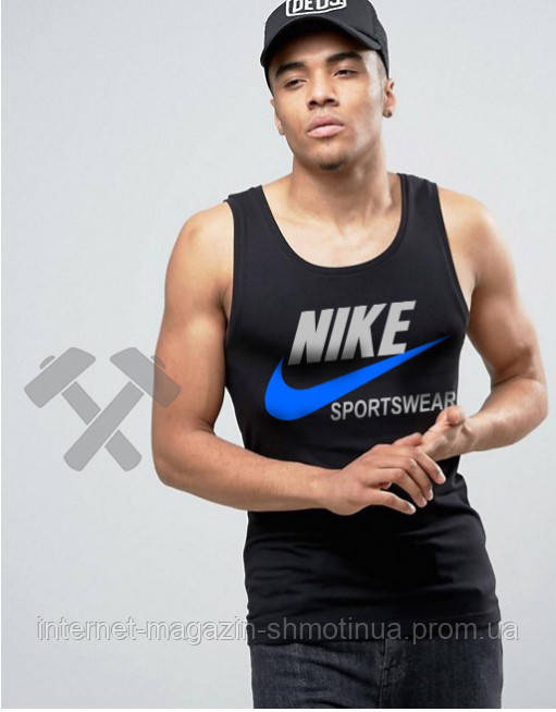 Чоловіча річна майка Найк, майка Nike бавовняна брендова, S