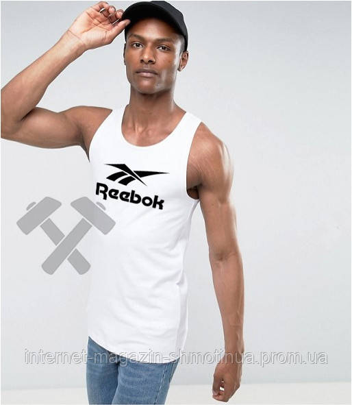 Чоловіча річна майка Рібок, майка Reebok бавовняна брендова, S