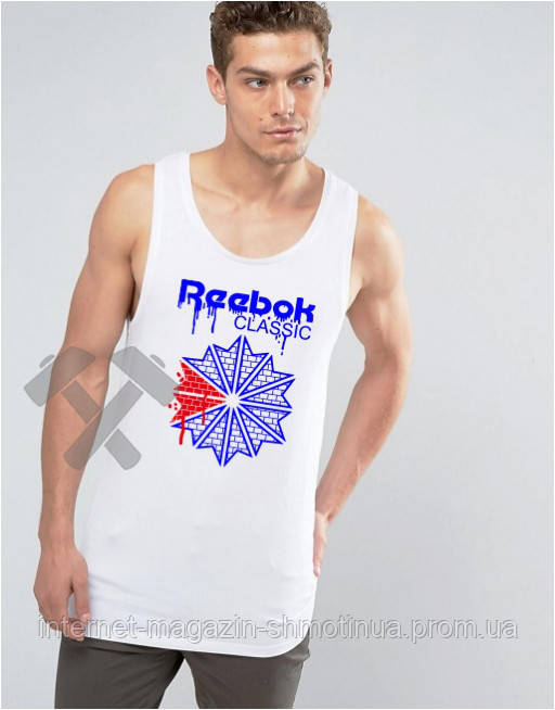 Чоловіча річна майка Рібок, майка Reebok бавовняна брендова, S