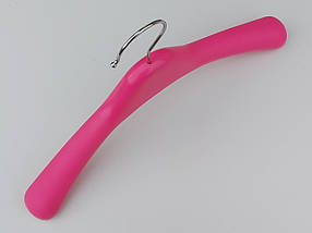 Плічка вішалки тремпеля СМ-306 рожевого кольору, довжина 35 см, фото 2