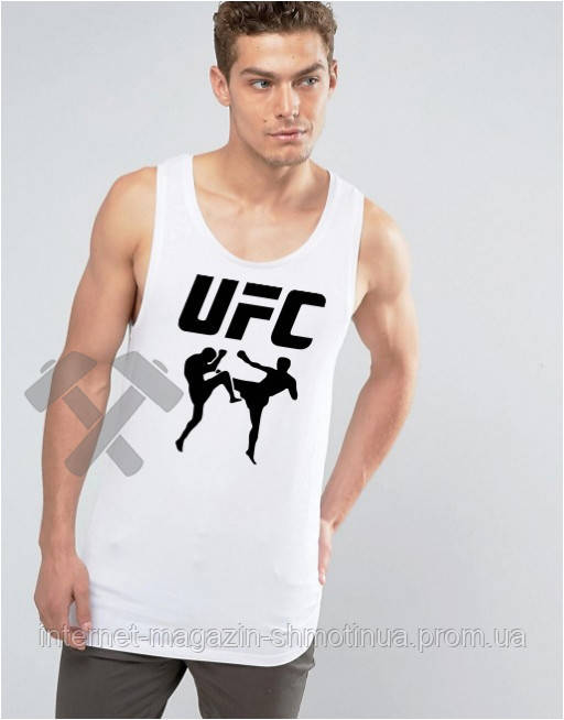 Чоловіча річна майка ЮФС, майка Ufc бавовняна брендова, S