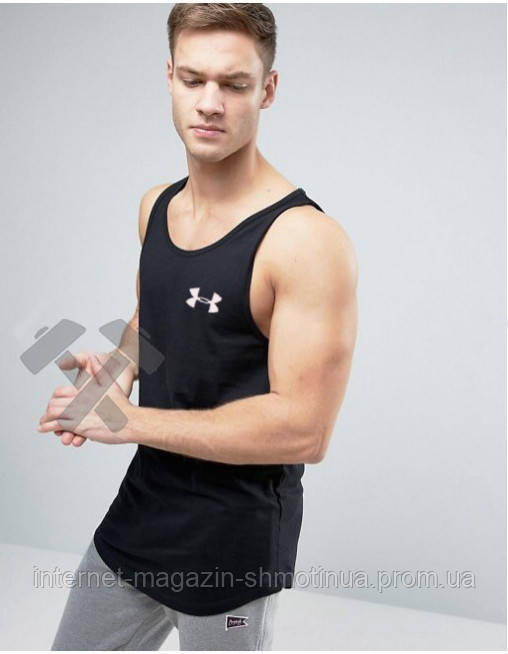 Чоловіча річна майка Андер Армор, майка Under Armour бавовняна брендова, S