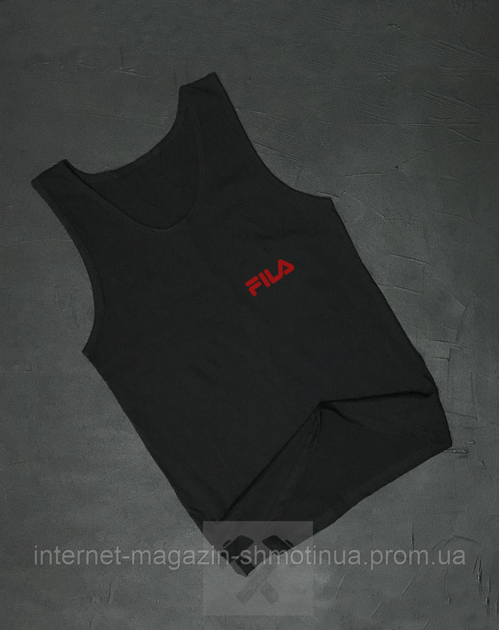 Чоловіча річна майка Філа, майка Fila бавовняна брендова, S