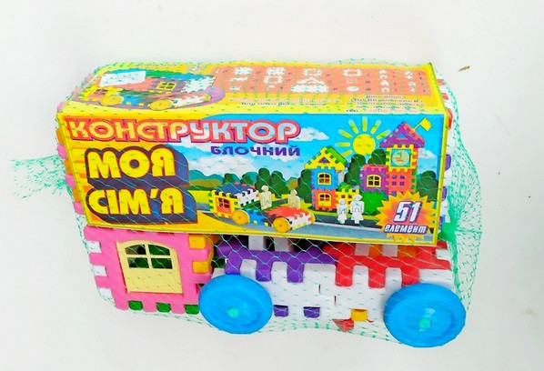Конструктор МійДім блочний  51 елемент, фото 1
