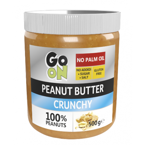 Арахісова паста Go On Nutrition Peanut butter crunchy 500 g (Скло), фото 1