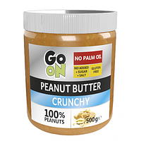 Арахисовая паста Go On Nutrition Peanut butter crunchy 500 g (Стекло)